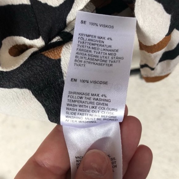 Marimekko Pauli Gathered Sleeve Blouse EU34 - Picture 8 of 8